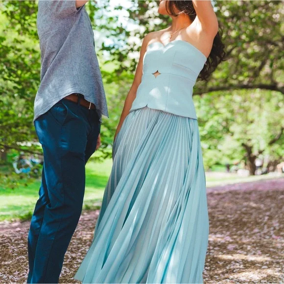 Acler Avonlea midi dress - light blue - Picture 3 of 3